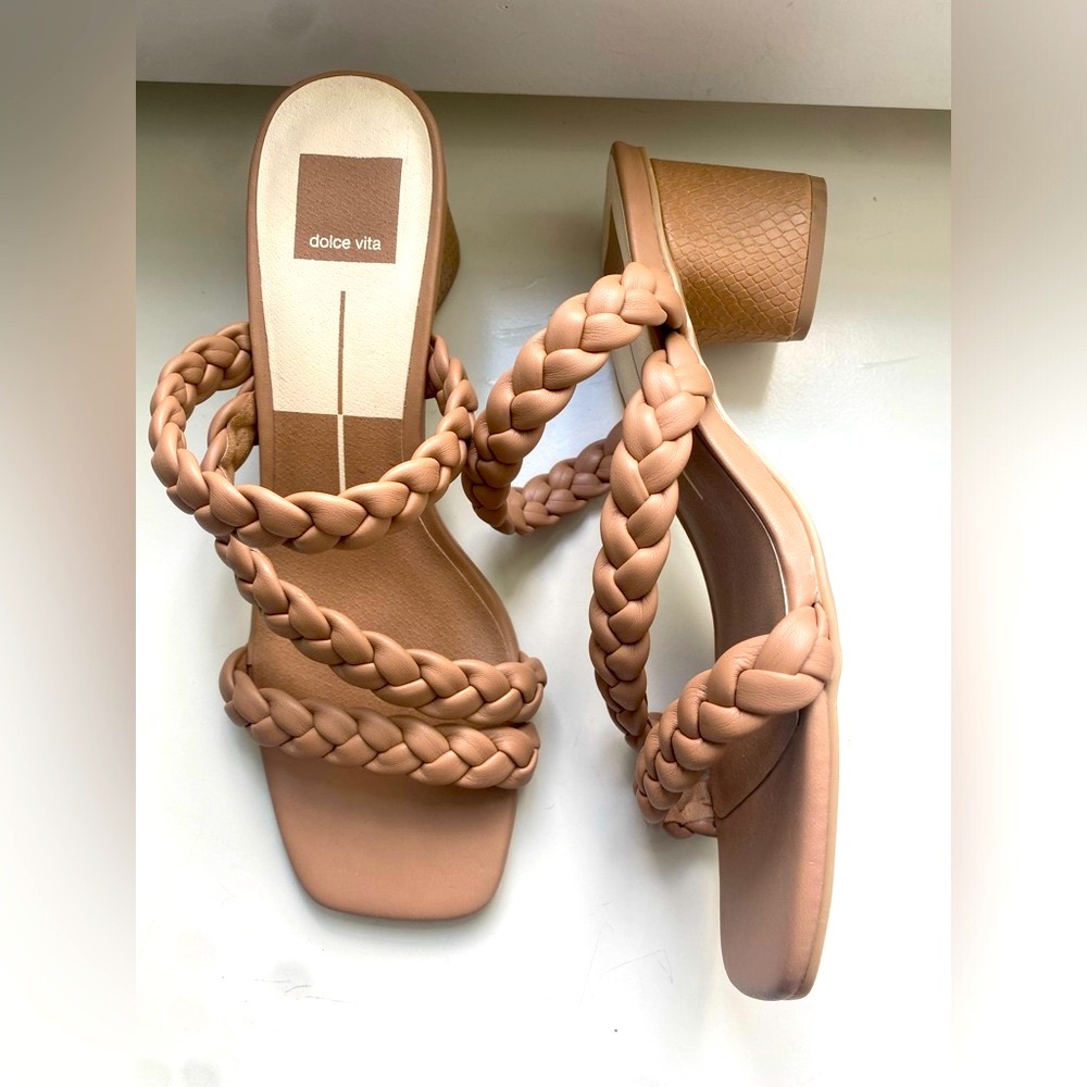 Dolce Vita Women's Tan Braided Sandals